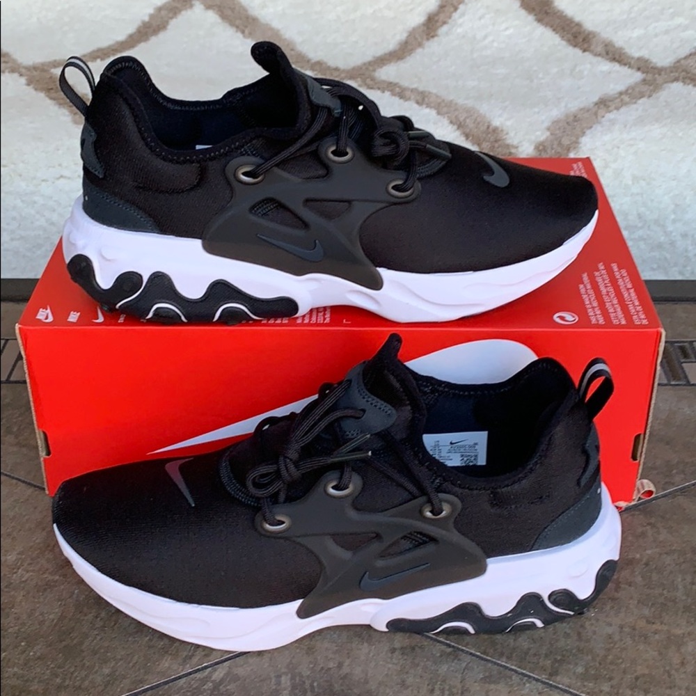 NIKE REACT PRESTO BLACK/OFF NOIR-WHITE MEN’s - Picture 8 of 16